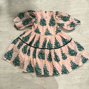 Pink Chicken Christmas dress Size 4